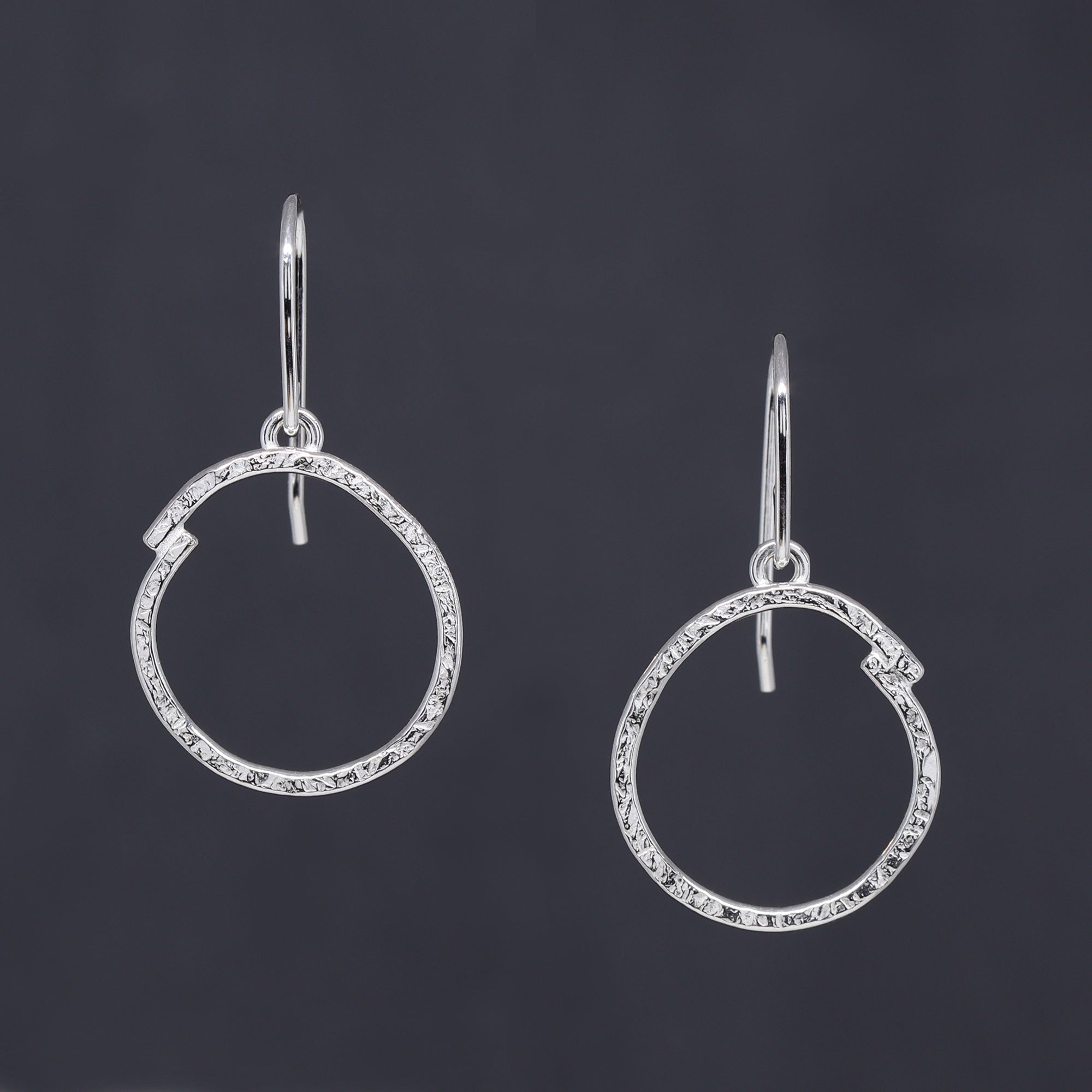 Sketch Earrings - Small - Bright Sterling